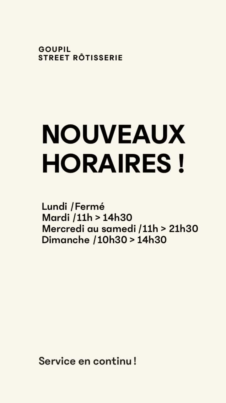 Goupil street rôtisserie on Sep 22