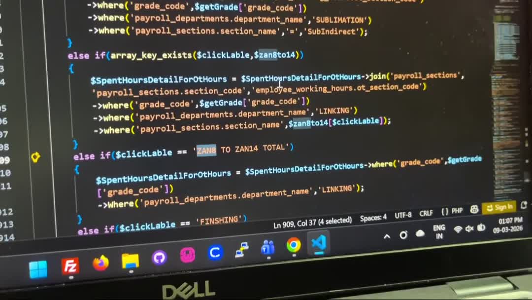 Laravel developer on Mar 9